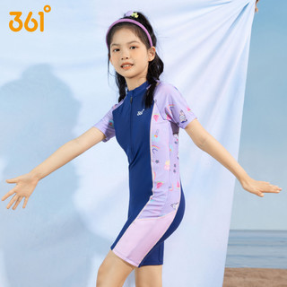 361°361女童泳衣中大童专业训练海边沙滩儿童泳衣女孩10岁连体游泳衣