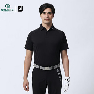 Footjoy夏季新款高尔夫服装男士休闲舒适golf短袖T恤抗菌速干POLO衫 白80483 M