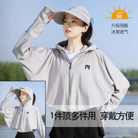 防晒衣女夏季防紫外线UPF50+披肩可拆冰丝透气防晒服骑车开衫外套