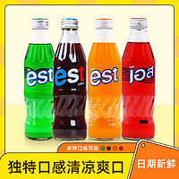 可口可乐 Coca-Cola泰国进口est可乐草莓味饮料EST碳酸果味饮品250ml玻璃瓶整箱汽水 250ml*3瓶
