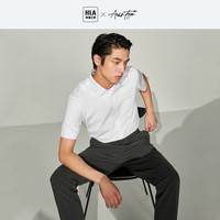HLA/海澜之家轻商务正装衬衫2023春夏新柔软商务有型尖领白衬衣男