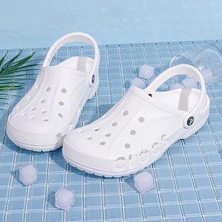 卡骆驰（crocs）洞洞鞋男鞋女鞋 23夏季新款户外运动拖鞋沙滩鞋透气休闲拖鞋凉鞋 100/白色 M8W10(41-42/260mm)