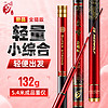 红狼（REDWOLF）新品鱼竿尖峰全猎版台钓竿超轻超硬5H28调轻量小综合竿碳素钓鱼竿 尖峰全猎版轻量小综合2.7米