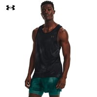 安德玛 UNDERARMOUR)春夏Iso-Chill男子跑步运动背心1377875 黑色001 S