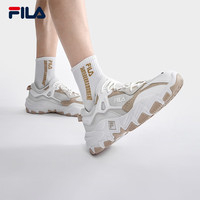 斐乐（FILA）官方掠夺者2男鞋跑步鞋2023夏季老爹鞋运动休闲鞋 多雾灰/明亮白-VB 44.5