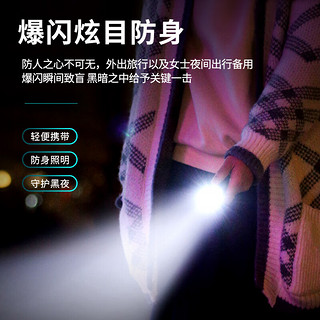 SHENYU 神鱼 迷你小型强光手电筒可充电超亮远射户外家用便携三眼怪兽手电筒