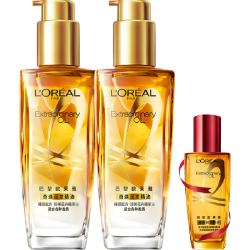 L'OREAL PARIS 巴黎欧莱雅 小金甁护发精油100ml*2瓶+小红瓶30ml（赠小红瓶50ml）
