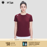 DESCENTE迪桑特 WOMENS RUNNING系列 女子 短袖针织衫 D3132RTS02 DR-DR S(160/80A)