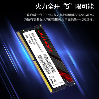 玖合(JUHOR) 8GB DDR5 5200 笔记本内存条