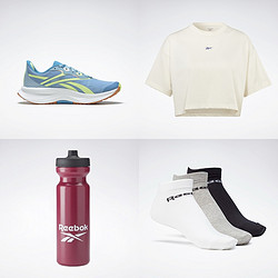 Reebok 锐步 FLOATRIDE ENERGY 5 女子跑鞋 HR1521+T恤+运动水壶+袜子