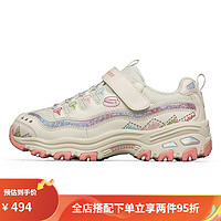 斯凯奇（Skechers）skechers春夏多彩刺绣童鞋女童熊猫鞋中大童运动鞋664178L 664178L-NAT 33.5 -脚长21cm/2