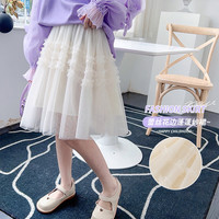 憨憨象 女童半身裙2023春夏新款儿童夏季公主洋气纱裙春秋中大童夏装裙子