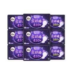 kotex 高洁丝 放肆睡卫生巾组合（夜用28cm*24片+超长夜用42cm*24片）