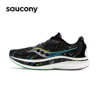 saucony 索康尼 啡速2男比赛跑鞋缓震跑步鞋竞速运动鞋黑彩兰37.5