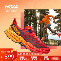 HOKA ONE ONE 男女鞋飞速羚羊5越野跑步鞋Speedgoat5网面减震透气 假日红/镭射黄-男 42.5/270mm