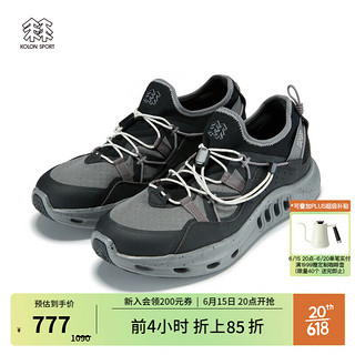 KOLON SPORT/可隆乐透露营鞋 男女同款户外CAMPING系列中性休闲溯溪鞋 LUFC3MT011-CC 炭黑 265 (欧码42)