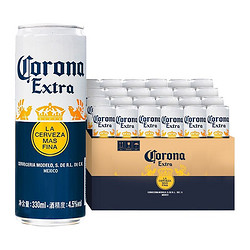 Corona 科罗娜 11.3ºP 4.5%vol 淡爽拉格 墨西哥风味啤酒 330ml*24听装