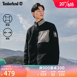 Timberland 添柏岚 官方外套男装摇粒绒抓绒衫春户外宽松|A2AXT A2AXTCU1/黑色 M