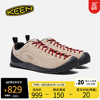 KEEN 官方 新品 JASPER 经典山系配色户外鞋露营休闲防滑徒步鞋男 银貂色-1002672 42男