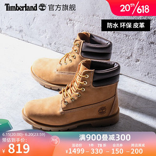 Timberland 官方女鞋踢不烂大黄靴户外防水偏小|A161G A161GW/小麦色 37 鞋内长：23CM