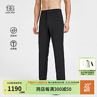 KOLON SPORT 可隆长裤 男子防泼水商务休闲通勤针织亲肤保暖裤子 LHLP3ST509-BL 黑 175/L