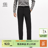 KOLON SPORT 可隆软壳长裤 男子户外休闲运动防晒弹力双织裤子 LHLP2SN307-BL 黑 175/L