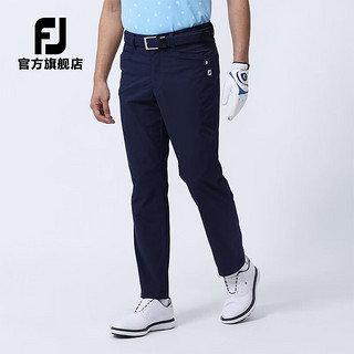 Footjoy高尔夫新款男士运动舒适吸湿防紫外线透气排汗弹力速干golf长裤 白80525 L