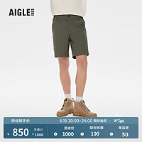 AIGLE艾高2023年夏季新品ACS23MBOT004男士DFT速干吸湿排汗户外短裤 灌木绿 AJ851 42(175/84A)