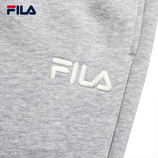 斐乐（FILA）男子针织卫裤新款时尚多彩色宽松束脚运动长裤潮 浮云灰花灰-MG 180/88A/XL