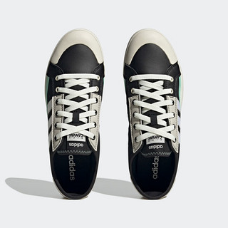 adidas「城市画布」阿迪达斯官方neo CITY CANVAS男女休闲帆布鞋 黑/白/绿 40.5(250mm)