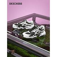 SKECHERS 斯凯奇 兔年新年系列机甲鞋二代跑步鞋男女老爹鞋本命年237234 黑色/白色/BKW 41.5