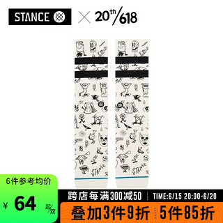 STANCETAGGED款简笔涂鸦中筒休闲袜子男女秋冬袜棉袜 TAGGED款 S (35-37)