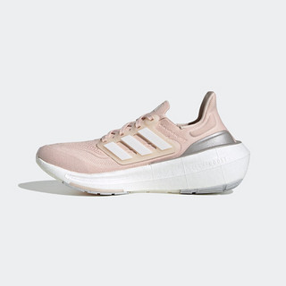 adidas「飘飘鞋」阿迪达斯官方ULTRABOOST LIGHT W女跑步鞋HQ8600 藕粉色/白色/灰色 36.5(225mm)