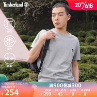 添柏岚（Timberland）官方男装短袖T恤23夏季新款户外休闲修身圆领修身A2EKJ A2EKJ052/中麻灰色 XXL