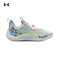 安德玛 UNDERARMOUR）库里CURRY 10 SPLASH PART‘惊喜派对’男子篮球运动鞋3026271 白色100 45