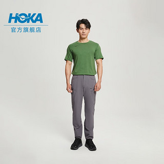 HOKA ONE ONE 男士梭织徒步裤Transport Pant轻量舒适 城堡灰 S