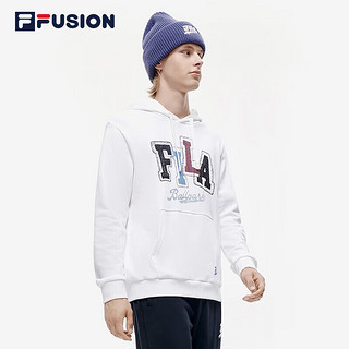 FILA  FUSION斐乐潮牌男子卫衣2023时尚棒球连帽针织上衣