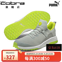 彪马（PUMA） 高尔夫球鞋女款 2023年新款FUSION EVO舒适网眼透气无钉鞋子 水泥灰-黄绿色 3.0码-35.5/220mm