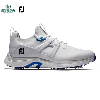 Footjoy高尔夫球鞋新款男士HyperFLex系列运动轻量舒适golf有钉鞋 炭黑/灰/绿51044 42