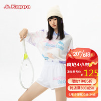 卡帕（KAPPA）游泳衣女士少女款分体遮肉显瘦三件套温泉泳装 白色 2XL