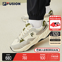 FILA 斐乐 FUSION斐乐潮牌FLASH男鞋复古潮鞋2023秋轻户外跑步鞋运动鞋