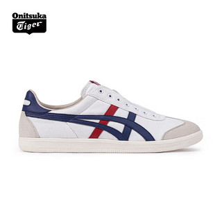 Onitsuka Tiger鬼塚虎 舒适懒人鞋透气运动休闲鞋TOKUTEN SLIP-ON 1183C129-100 白色/蓝色 39.5