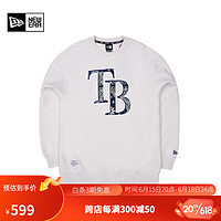 NEW ERA 纽亦华 2023新款卫衣MLB腰果花情侣时尚百搭刺绣套头衫 13546481-浅棕色 S