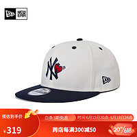 NEW ERA纽亦华2023新款棒球帽MLB情侣爱心刺绣时尚休闲平檐帽子 13492661-白色 SM