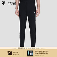 DESCENTE迪桑特 RUNNING系列 男子 针织运动长裤 D3231RFP43 BK-黑色 M(170/80A)