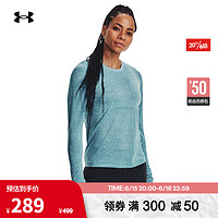 UNDERARMOUR）春夏Seamless女子跑步运动长袖T恤1375699 蓝色400 L