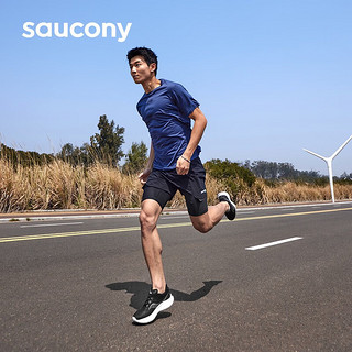 Saucony索康尼菁华14男跑鞋夏季透气训练减震旗舰运动鞋子Kinvara菁华14 黑白05（宽楦） 44.5