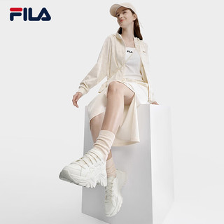 FILA斐乐官方SOFIA CANVAS摩登帆布女鞋2023厚底休闲鞋