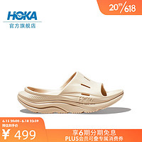 HOKA ONE ONE男女鞋奥拉舒缓拖鞋3 ORA Recovery Slide 3轻盈舒适 流沙色/流沙色 37.5/230mm