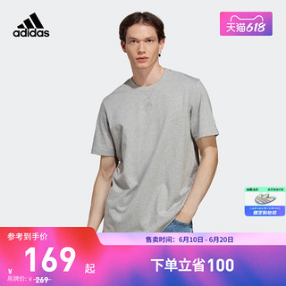 adidas阿迪达斯官方轻运动男装春夏宽松休闲上衣短袖T恤 黑色 A/M